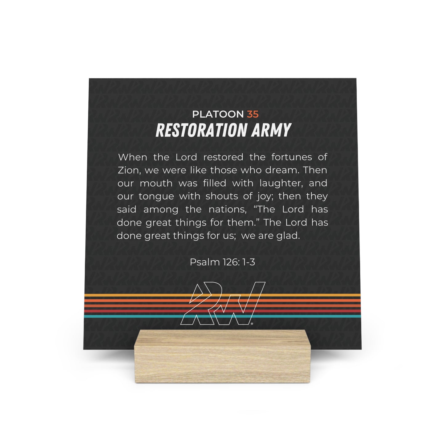 Platoon 35 Desktop Scripture Stand
