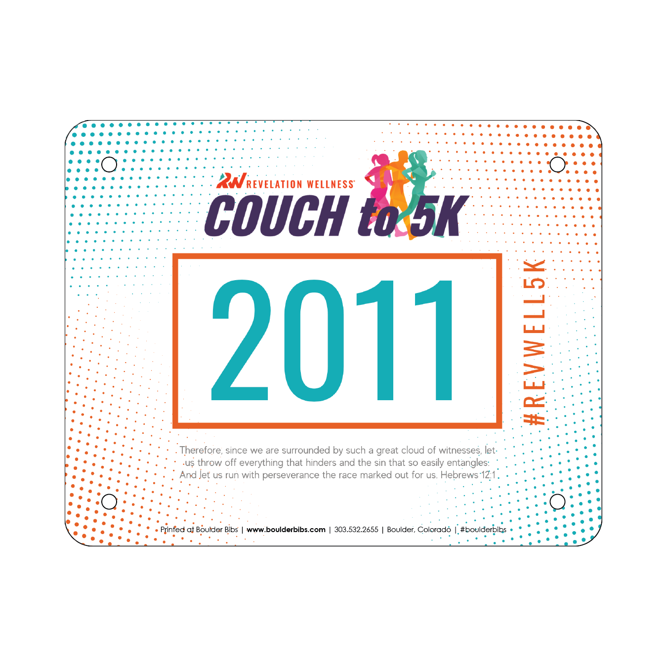 Couch to 5K Race Day Bib