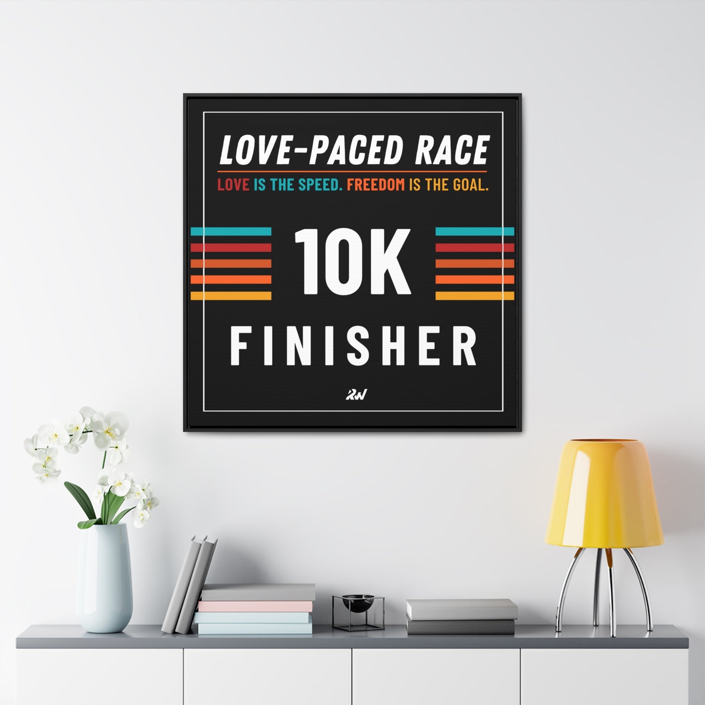 LPR Finisher Gallery Canvas Wrap, Square Frame - 10K