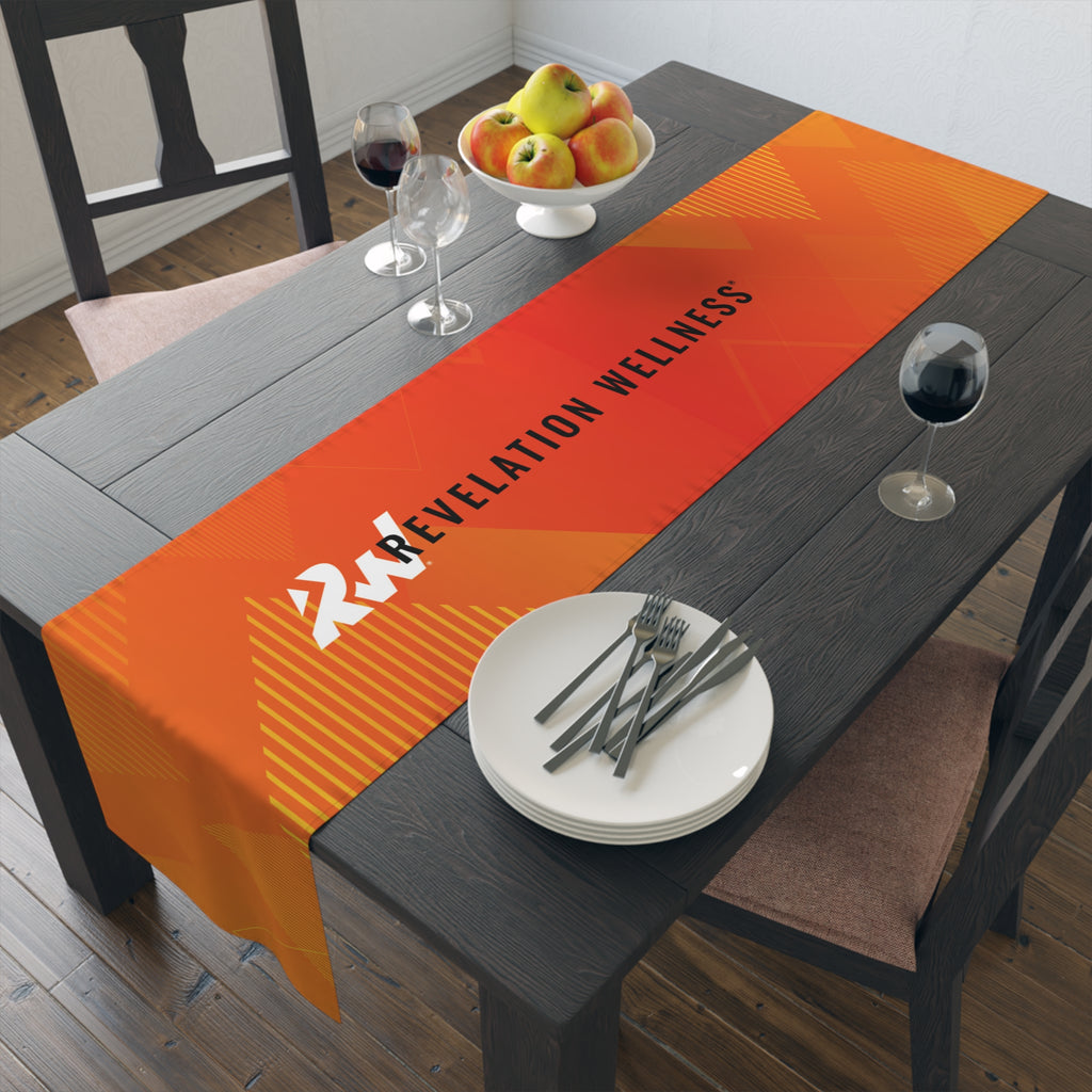 Dynamic Orange Table Runner