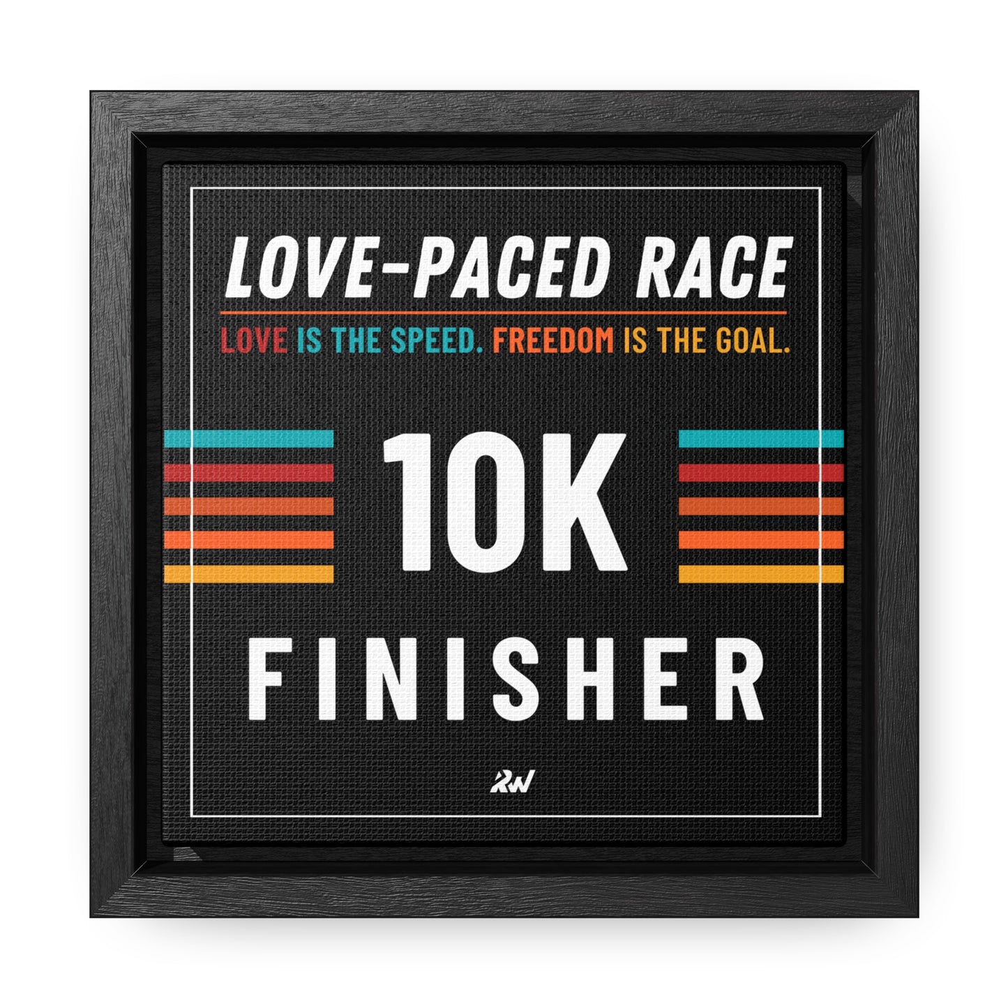 LPR Finisher Gallery Canvas Wrap, Square Frame - 10K