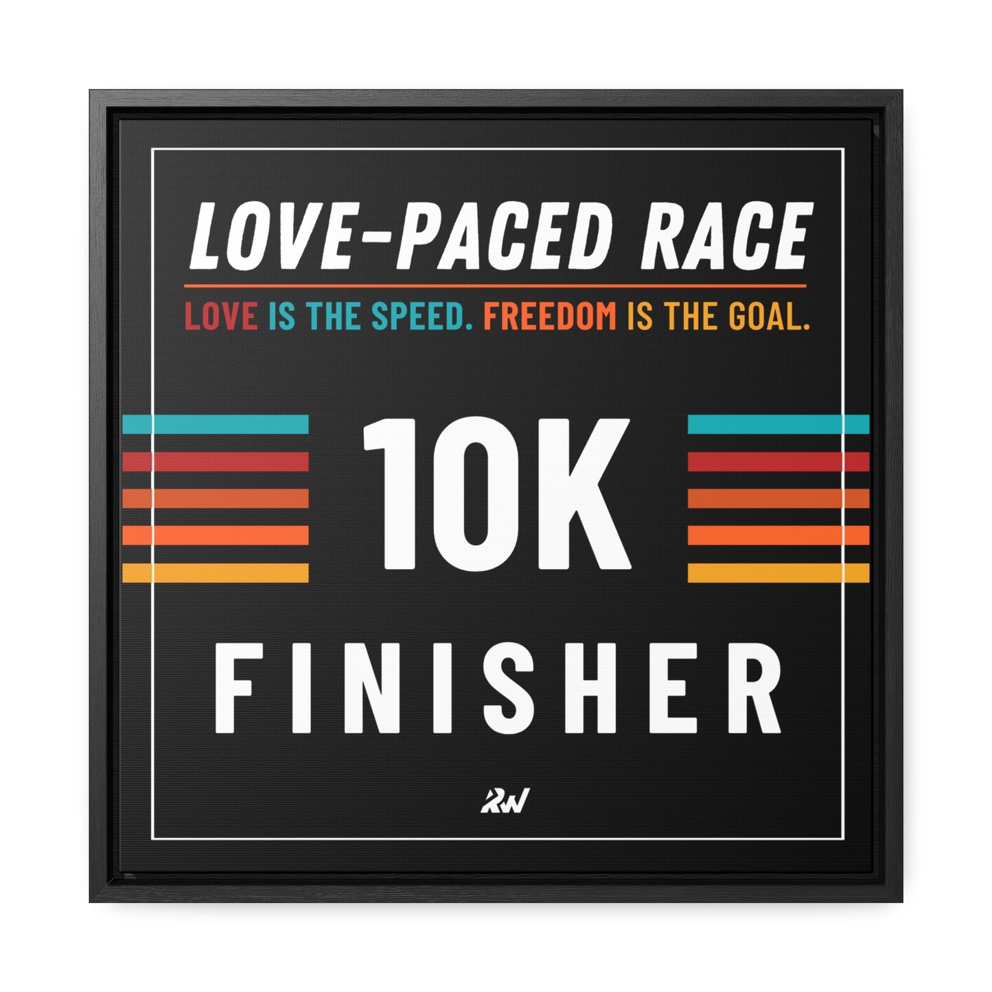 LPR Finisher Gallery Canvas Wrap, Square Frame - 10K