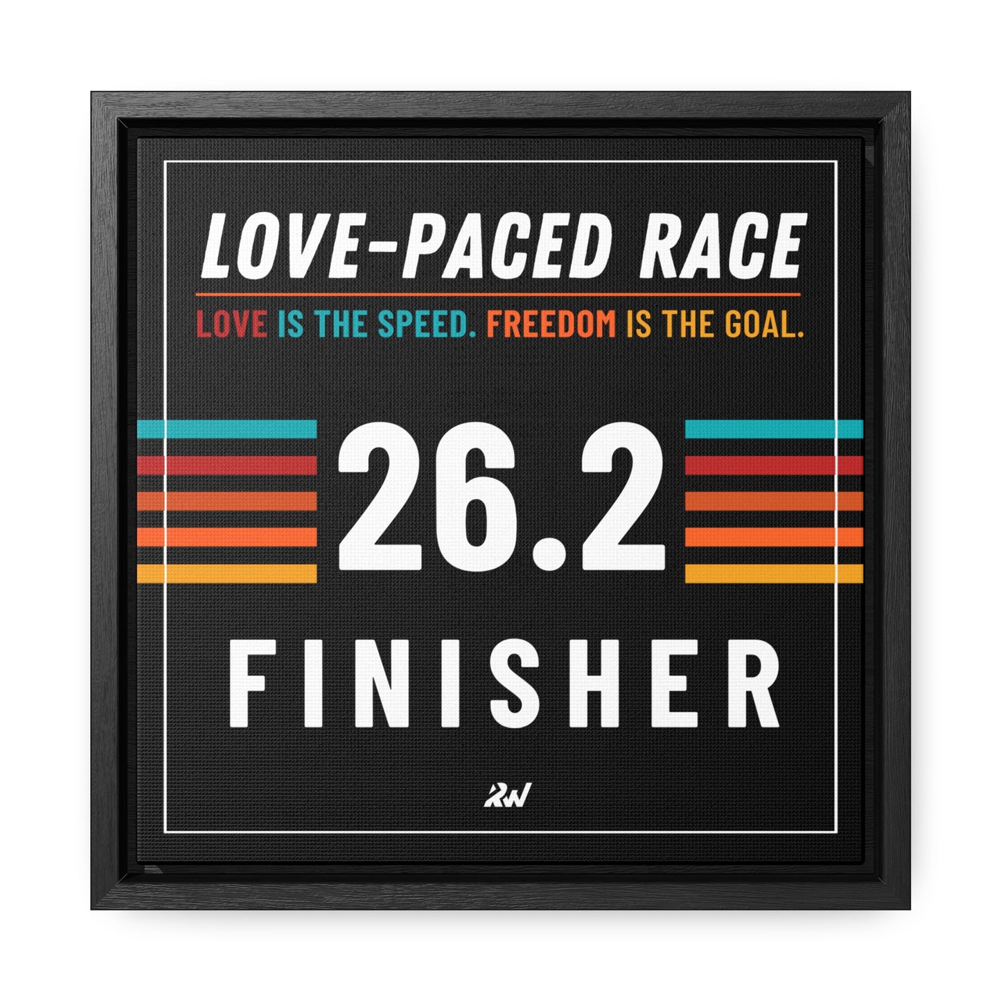 LPR Finisher Gallery Canvas Wrap, Square Frame - 26.2