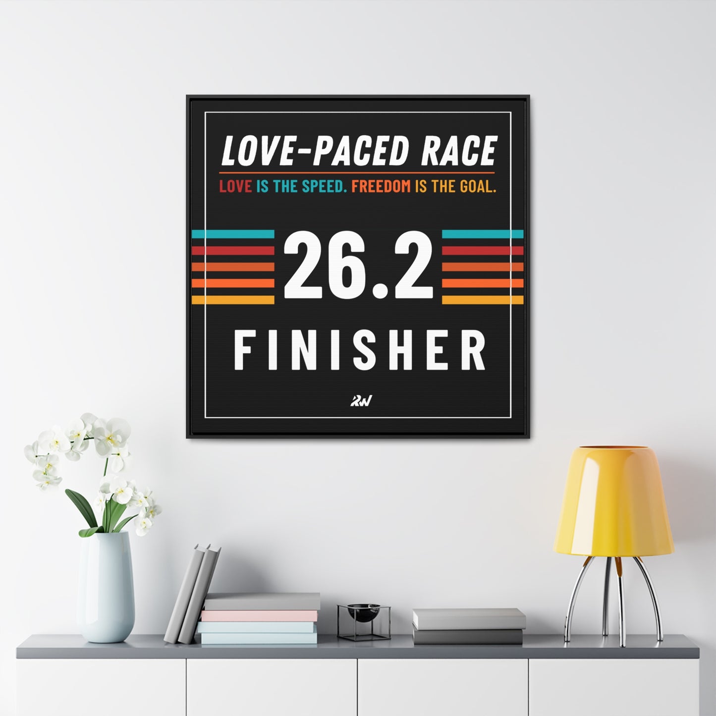 LPR Finisher Gallery Canvas Wrap, Square Frame - 26.2