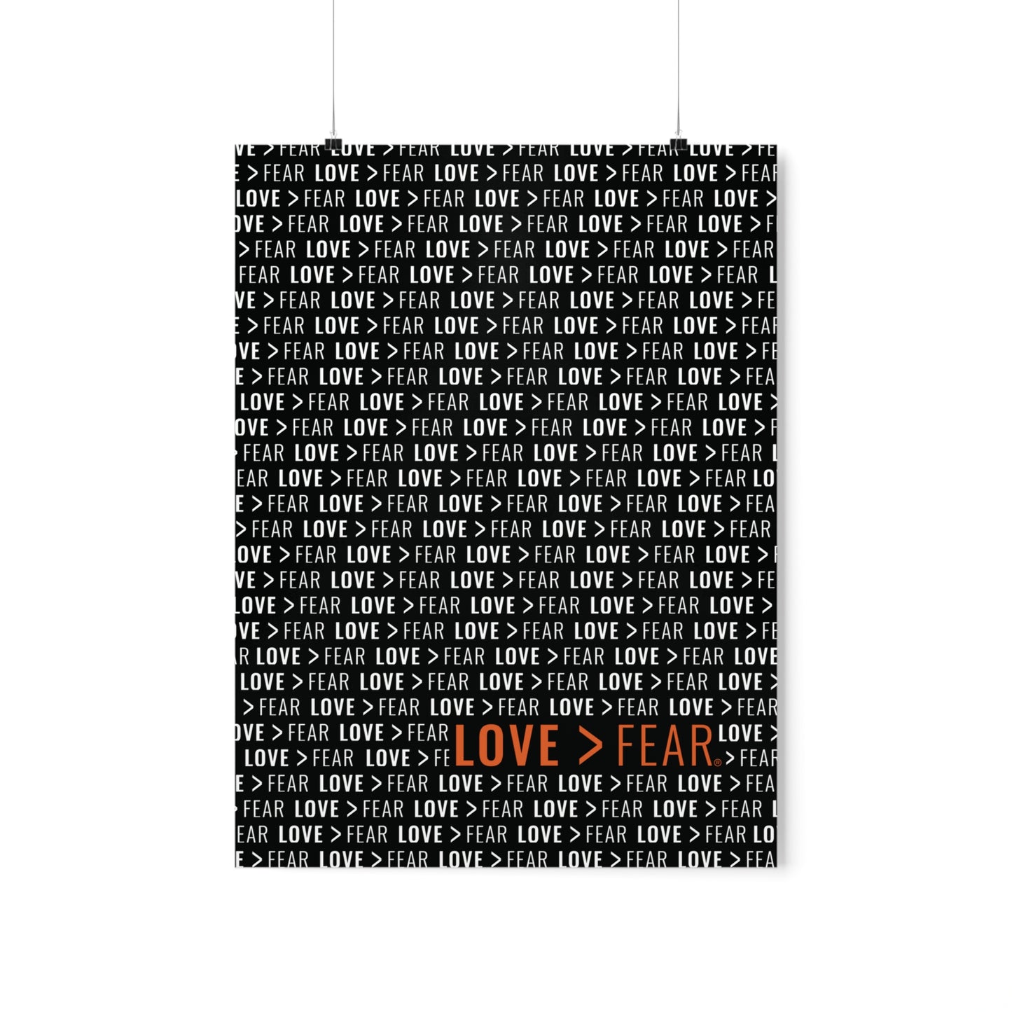 Love > Fear Poster