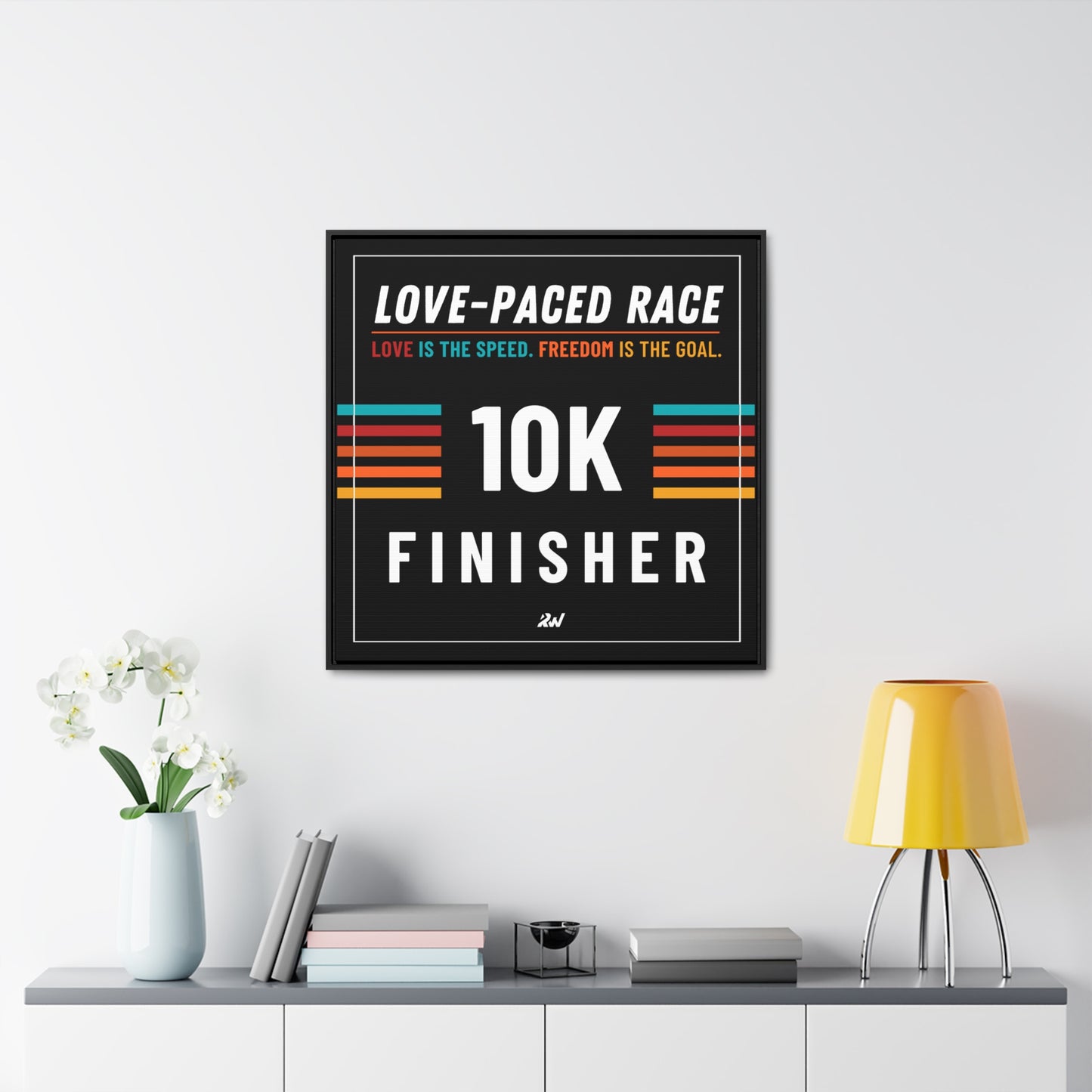 LPR Finisher Gallery Canvas Wrap, Square Frame - 10K