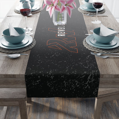 Vintage Black Table Runner