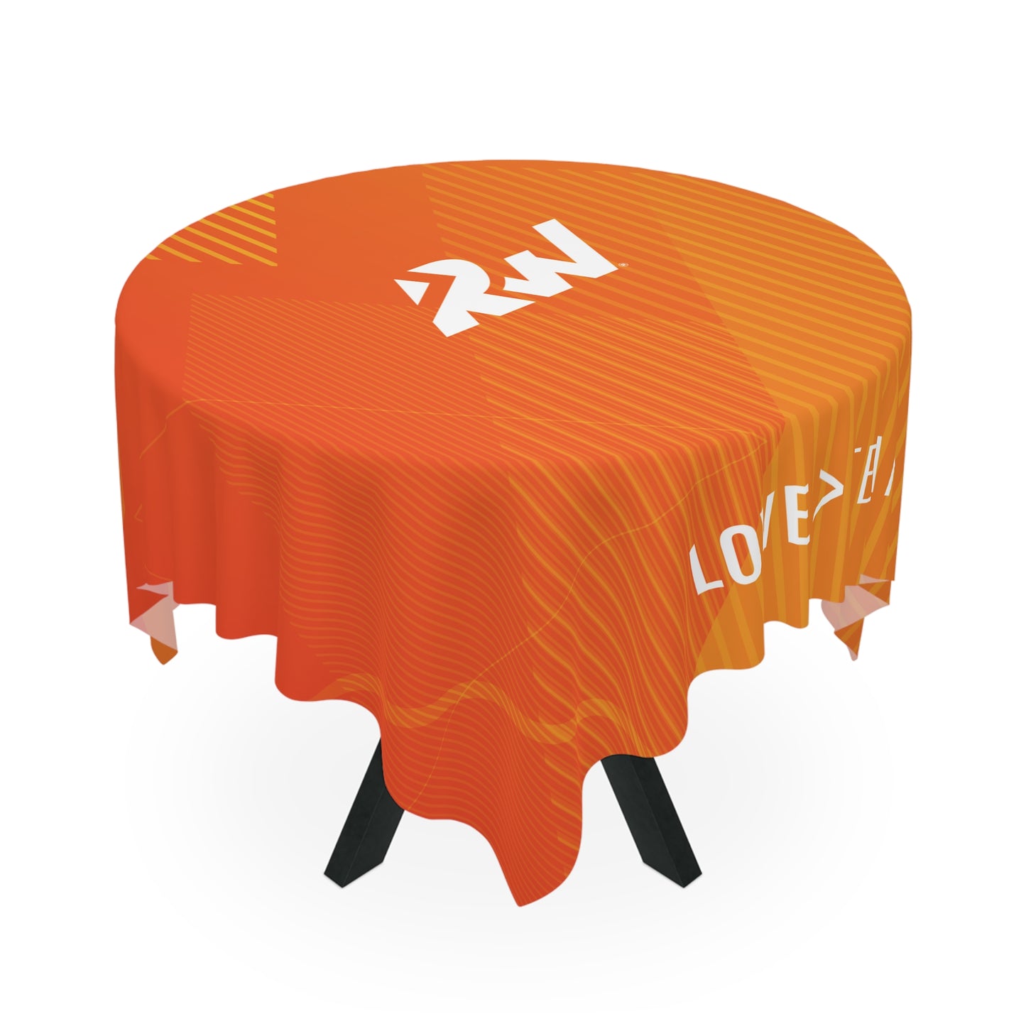 Dynamic Orange Tablecloth