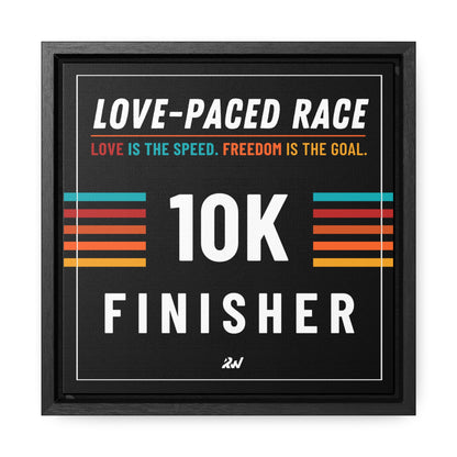 LPR Finisher Gallery Canvas Wrap, Square Frame - 10K