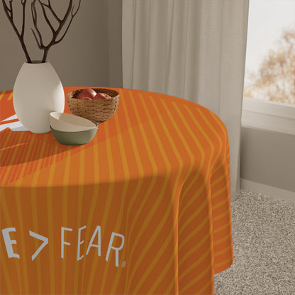 Dynamic Orange Tablecloth