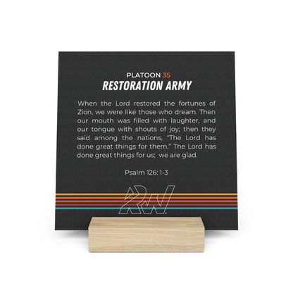 Platoon 35 Desktop Scripture Stand
