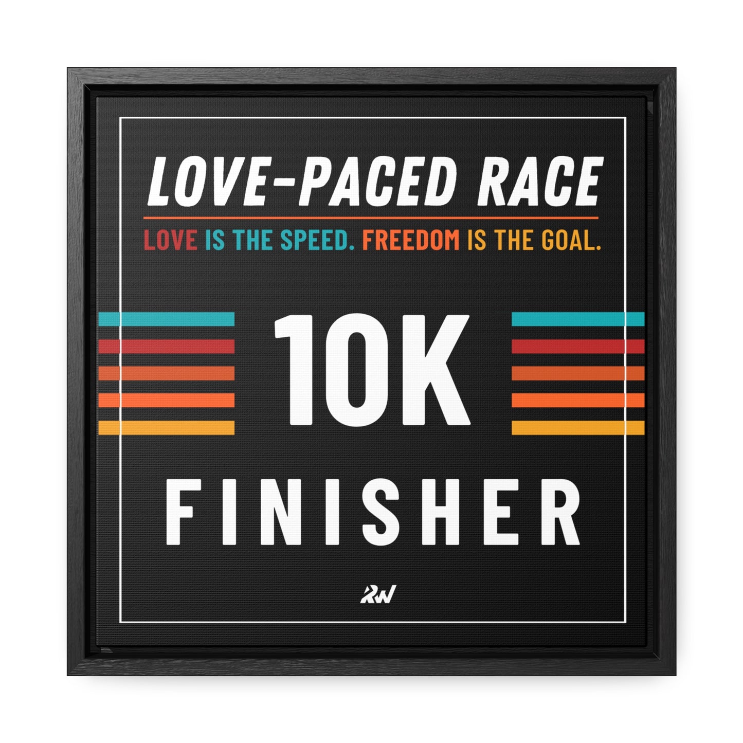 LPR Finisher Gallery Canvas Wrap, Square Frame - 10K