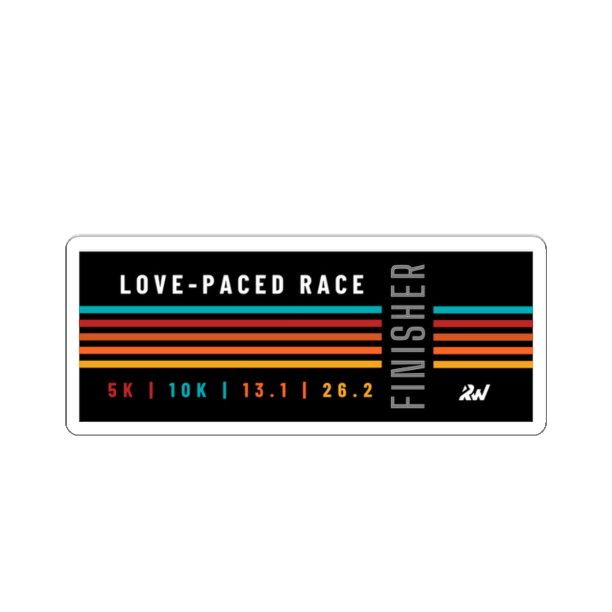 Love-Paced Race Finisher Sticker