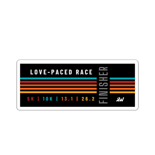 Love-Paced Race Finisher Sticker