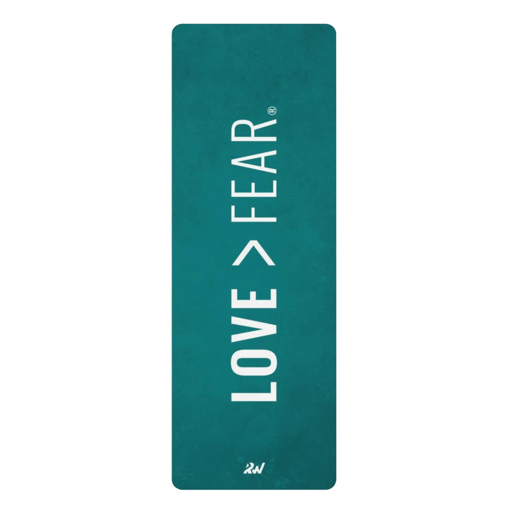 Love > Fear Rubber Yoga Mat