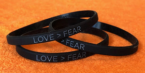 Love > Fear® Bracelets - Set of 3