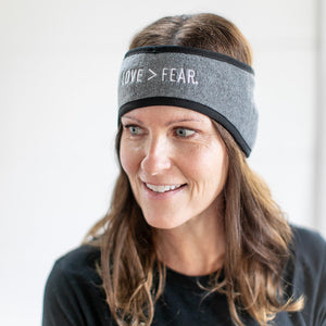 Love > Fear® Fleece Headband
