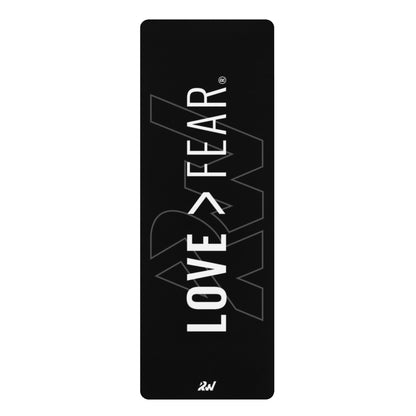 Love > Fear Rubber Yoga Mat