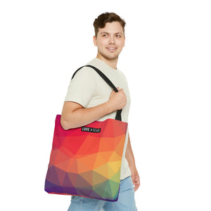 Geo Rainbow Tote Bag