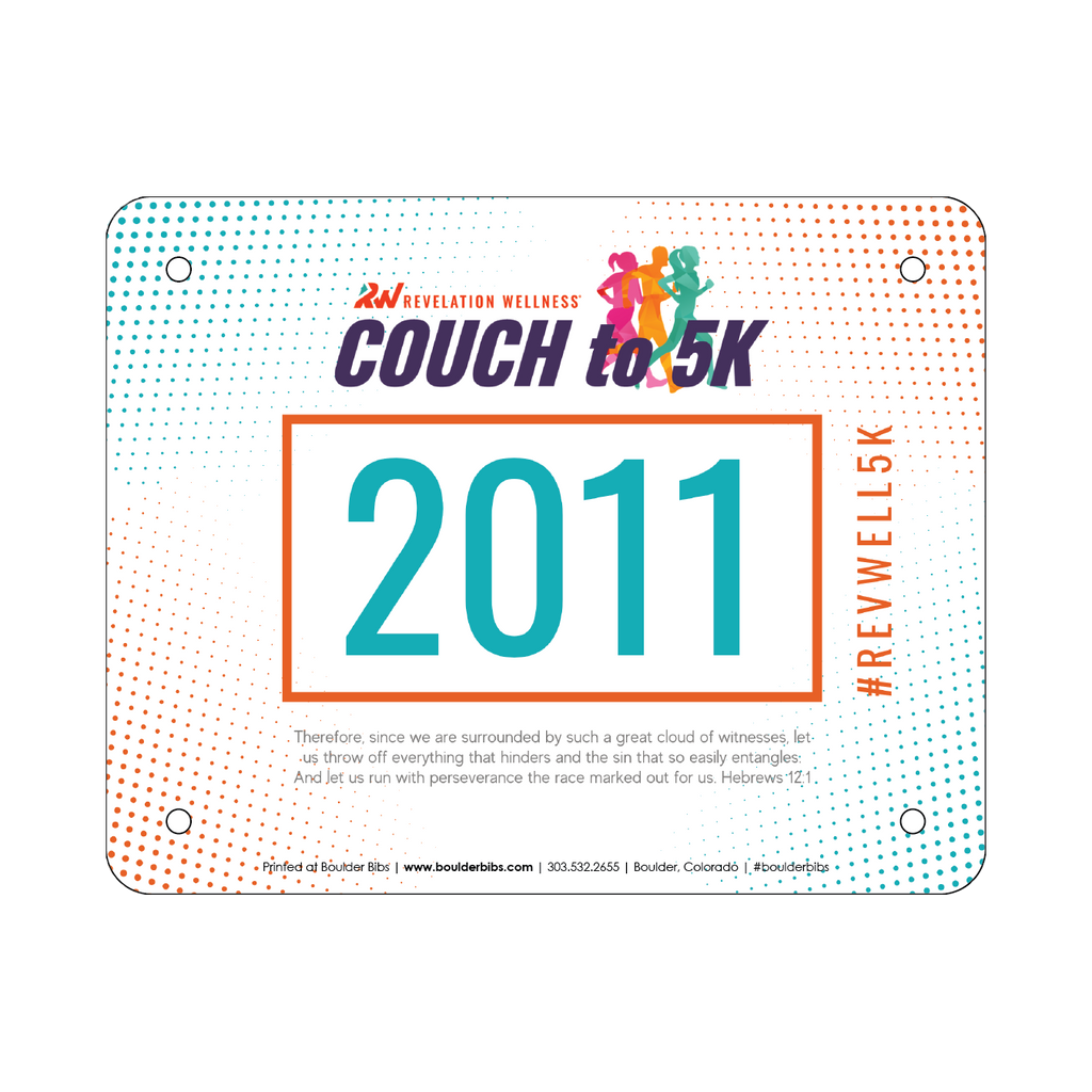 Couch to 5K Race Day Bib