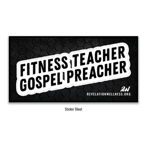 Fitness Teacher Gospel Preacher Sticker