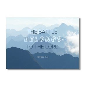 Battle Belongs to the Lord Greeting Card