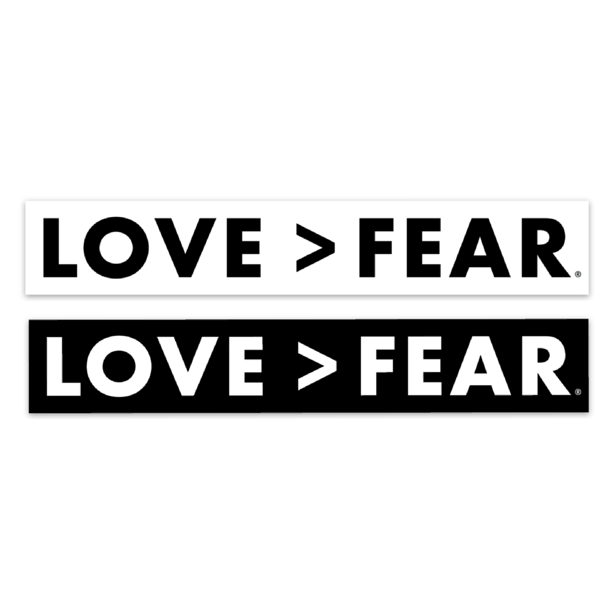 Love > Fear® Sticker