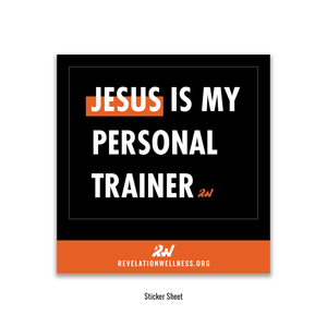 Jesus is My Personal Trainer Sticker